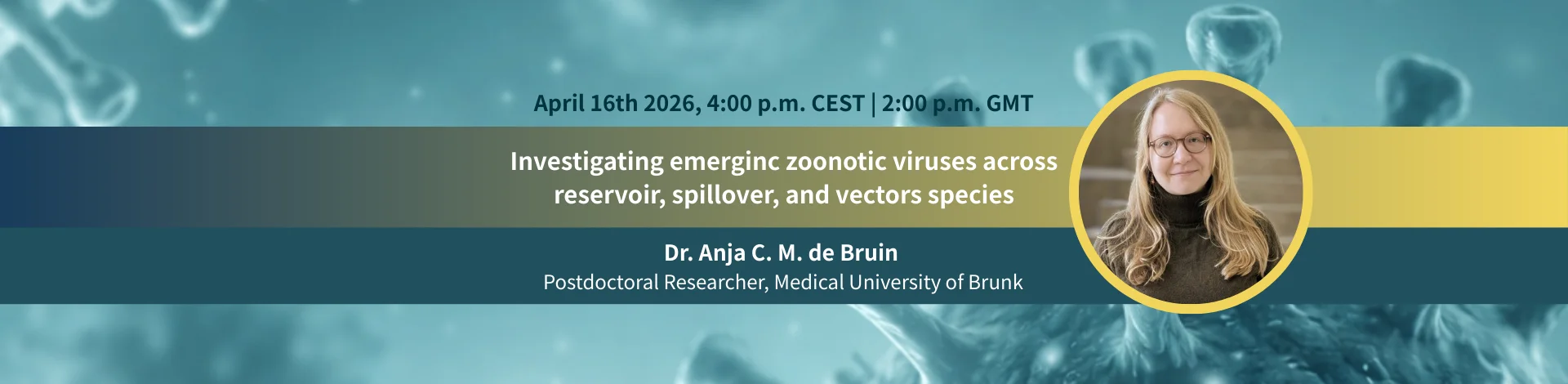 Webinar - Investigating emerging zoonotic viruses across reservoir, spillover, and vector species
